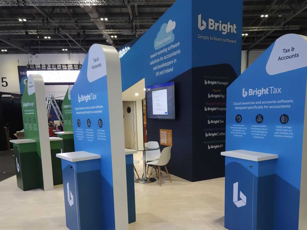 Bright Tax trade stand