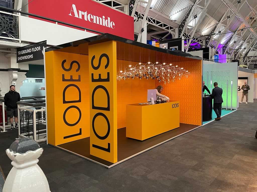 Lodes Lighting trade stand at the Light Show London 2024