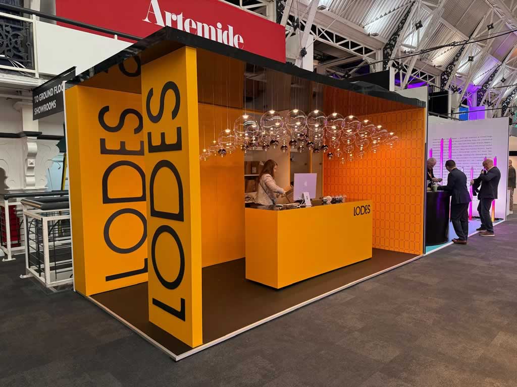 Lodes custom exhibitin stand at LiGHT24 in London