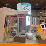 oyak custom trade stand at UK Construction Week 2024