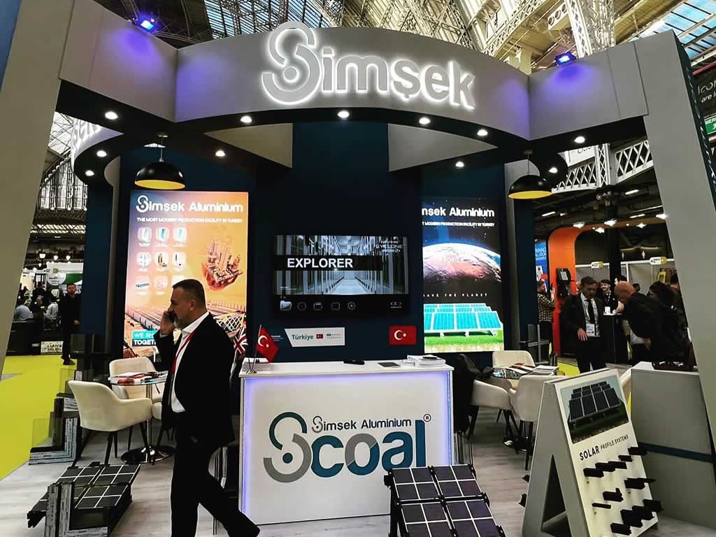 Simsek Aluminium exhibition stand at London Build Show 2022
