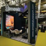 Simsek Aluminium exhibition stand at London Build Show 2022